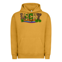 Pigment Peanut Butter st patricks shamrock gold with rainbow Urban Hoodie - RanaPortraitStore