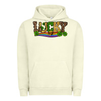 Pigment Pistachio st patricks shamrock gold with rainbow Urban Hoodie - RanaPortraitStore
