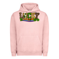 Pigment Salmon st patricks shamrock gold with rainbow Urban Hoodie - RanaPortraitStore