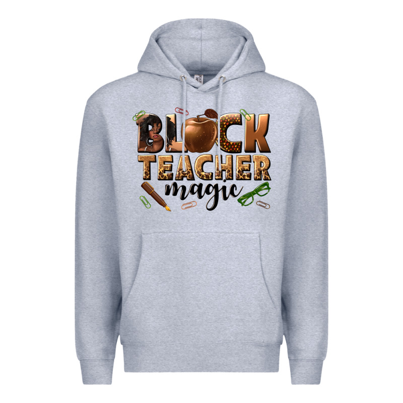 Black Teacher Magic Melanin Premium Hoodie by texasbilliewilder | Teevron