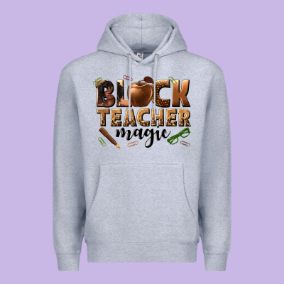Black Teacher Magic Melanin Premium Hoodie Designed By Texasbilliewilder