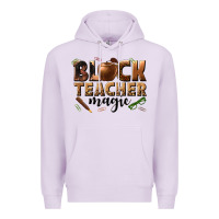 Lilac black teacher magic melanin Premium Hoodie - texasbilliewilder