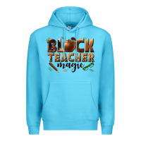 Ocean Blue black teacher magic melanin Premium Hoodie - texasbilliewilder