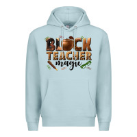 Blue Mist black teacher magic melanin Premium Hoodie - texasbilliewilder