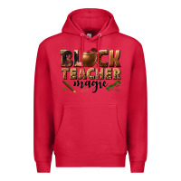 Cardinal black teacher magic melanin Premium Hoodie - texasbilliewilder