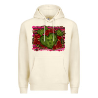 Sandshell Valentine Cactus Heart with Roses Premium Hoodie - RanaPortraitStore