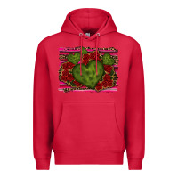 Cardinal Valentine Cactus Heart with Roses Premium Hoodie - RanaPortraitStore