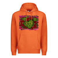 Carrot Valentine Cactus Heart with Roses Premium Hoodie - RanaPortraitStore