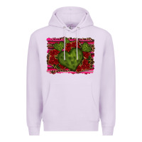Lilac Valentine Cactus Heart with Roses Premium Hoodie - RanaPortraitStore