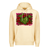 Pina Colada Valentine Cactus Heart with Roses Premium Hoodie - RanaPortraitStore