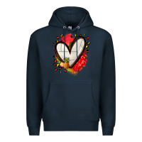 Navy fruits and volleyball heart Premium Hoodie - Zillion Design Studio