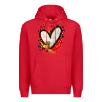 Red fruits and volleyball heart Premium Hoodie - Zillion Design Studio