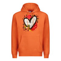 Carrot fruits and volleyball heart Premium Hoodie - Zillion Design Studio