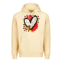 Pina Colada fruits and volleyball heart Premium Hoodie - Zillion Design Studio
