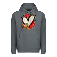 Rock fruits and volleyball heart Premium Hoodie - Zillion Design Studio