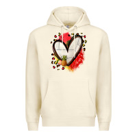 Sandshell fruits and volleyball heart Premium Hoodie - Zillion Design Studio