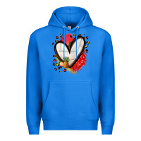 True Royal fruits and volleyball heart Premium Hoodie - Zillion Design Studio