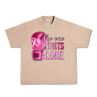 Burro Breast cancer no one fights alone boxing Urban Heavy Tee - Artiststas