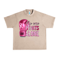 French Oak Breast cancer no one fights alone boxing Urban Heavy Tee - Artiststas