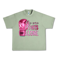 Oil Green Breast cancer no one fights alone boxing Urban Heavy Tee - Artiststas