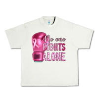 Pistachio Breast cancer no one fights alone boxing Urban Heavy Tee - Artiststas