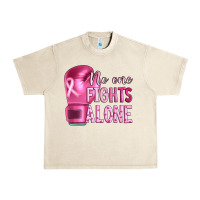 Sandshell Breast cancer no one fights alone boxing Urban Heavy Tee - Artiststas