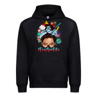 Black teacher life messy bun Urban Hoodie - texasbilliewilder