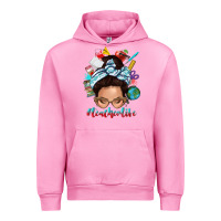 Fuchsia Pink teacher life messy bun Urban Hoodie - texasbilliewilder