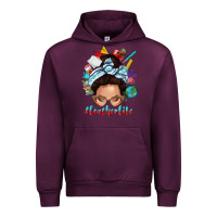 Mauve Wine teacher life messy bun Urban Hoodie - texasbilliewilder