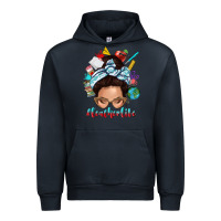 Navy teacher life messy bun Urban Hoodie - texasbilliewilder
