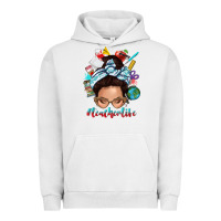 Pigment Lunar Rock teacher life messy bun Urban Hoodie - texasbilliewilder