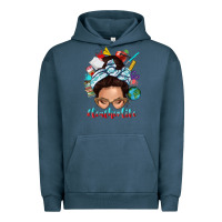 Pigment Midnight Navy teacher life messy bun Urban Hoodie - texasbilliewilder