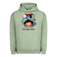 Pigment Oil Green teacher life messy bun Urban Hoodie - texasbilliewilder