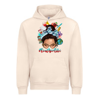 Sandshell teacher life messy bun Urban Hoodie - texasbilliewilder