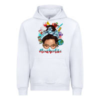 White teacher life messy bun Urban Hoodie - texasbilliewilder