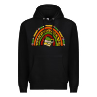 Black black history teacher rainbow Premium Hoodie - texasbilliewilder
