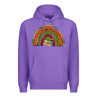 Purple black history teacher rainbow Premium Hoodie - texasbilliewilder