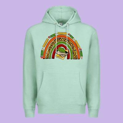 Black History Teacher Rainbow Premium Hoodie Designed By Texasbilliewilder