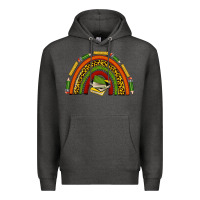 Charcoal Heather black history teacher rainbow Premium Hoodie - texasbilliewilder