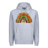 Heather Grey black history teacher rainbow Premium Hoodie - texasbilliewilder