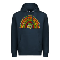 Navy black history teacher rainbow Premium Hoodie - texasbilliewilder