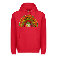 Red black history teacher rainbow Premium Hoodie - texasbilliewilder