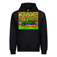 Black st patricks day truck shamrock with rainbow tumbler Urban Hoodie - RanaPortraitStore