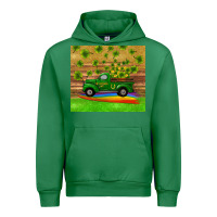 Emerald st patricks day truck shamrock with rainbow tumbler Urban Hoodie - RanaPortraitStore