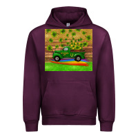 Mauve Wine st patricks day truck shamrock with rainbow tumbler Urban Hoodie - RanaPortraitStore