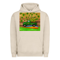 Pigment French Oak st patricks day truck shamrock with rainbow tumbler Urban Hoodie - RanaPortraitStore