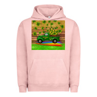 Pigment Salmon st patricks day truck shamrock with rainbow tumbler Urban Hoodie - RanaPortraitStore