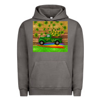 St Patricks Day Truck Shamrock With Rainbow Tumbler Urban Hoodie | Teevron