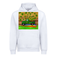 White st patricks day truck shamrock with rainbow tumbler Urban Hoodie - RanaPortraitStore