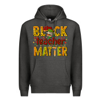 Charcoal Heather black teacher matter Premium Hoodie - texasbilliewilder